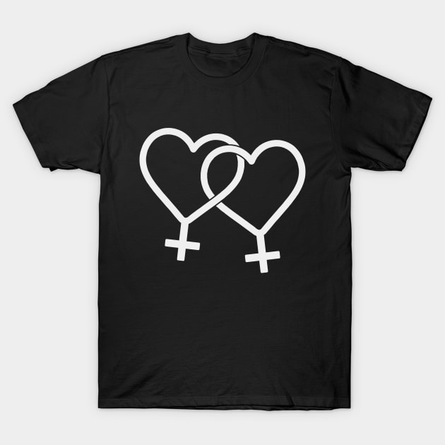 Linked Hearts T-Shirt by Graymalkin